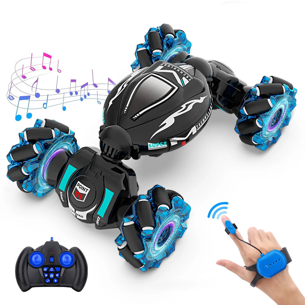 RC Stunt Car 2.4G Multifunctional Lights Remote Control Car Hand Gesture Vehicle Radio Controlled Machine Toys for Kid Gift
